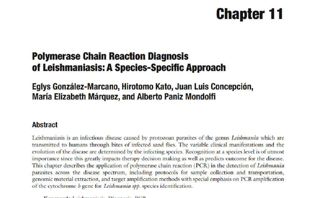 Polymerase Chain Reaction Diagnosis of Leishmaniasis: A Species-Specific Approach